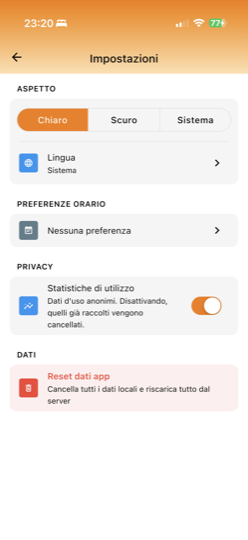 Impostazioni